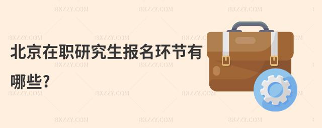 北京在職研究生報名環節有哪些?